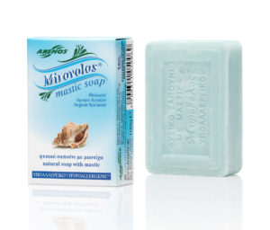 Blaue “Myrovolos“ Seife mit Mastix