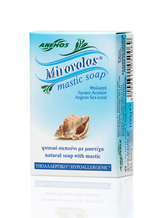 Blaue “Myrovolos“ Seife mit Mastix