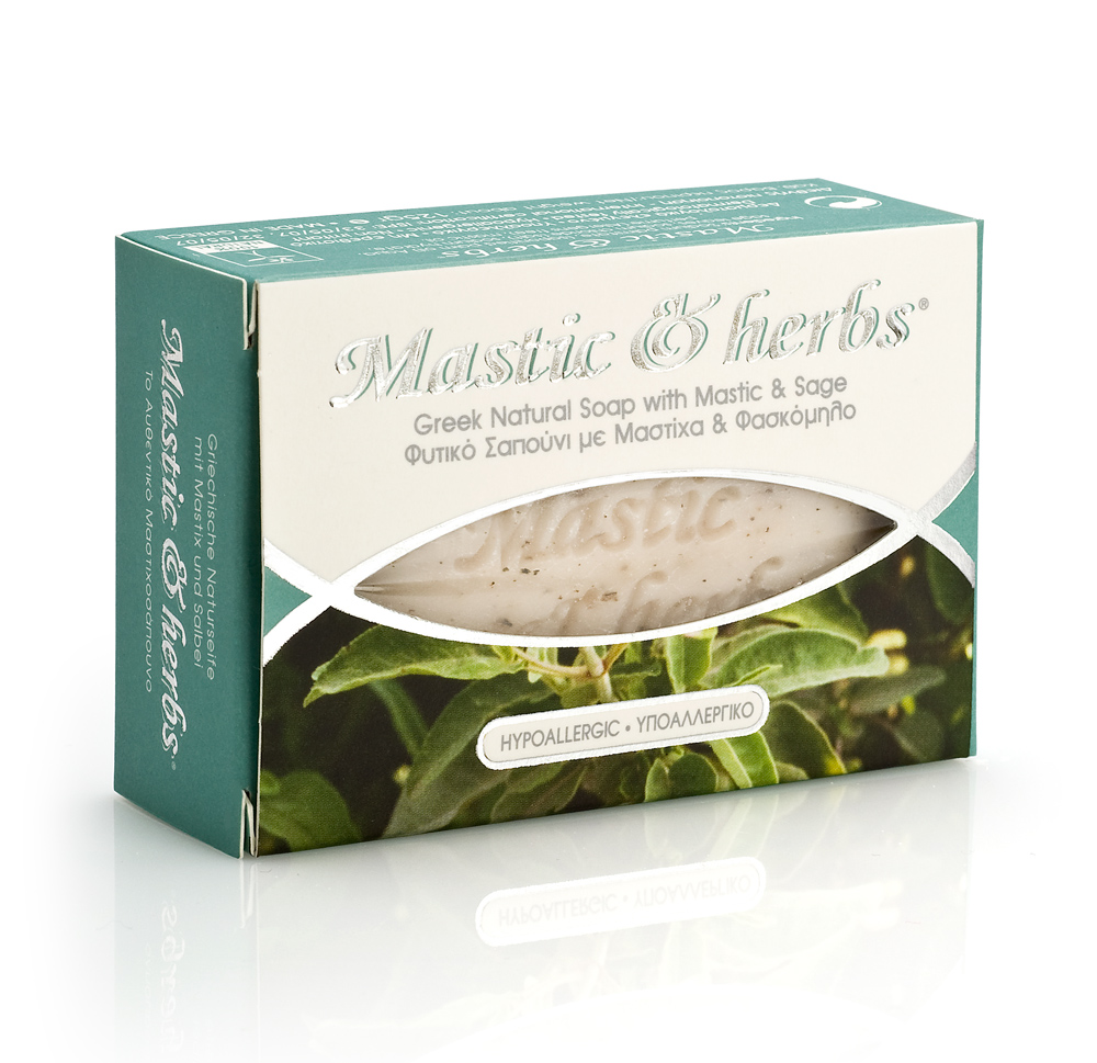Mastic & herbs soap with mastic and sage