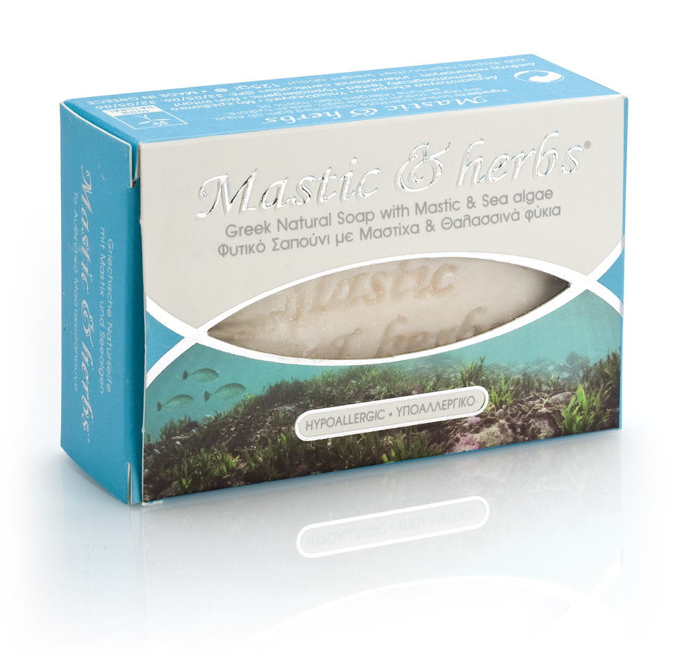 Mastic & herbs soap with sea algae