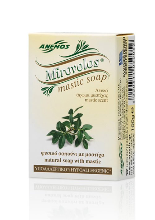 White Mirovolos Soap With Mastic