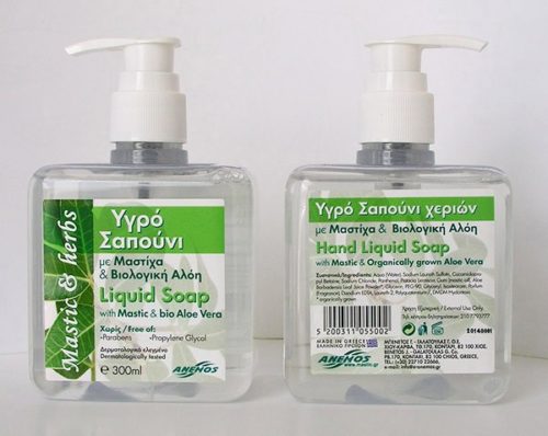 Liquid soap with mastic and bio aloe Vera 300ml