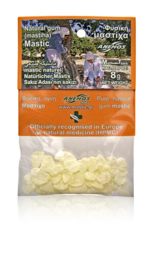 Mastic naturel en blister. Sachet 8g (Larmes moyennes - Taille No1)
