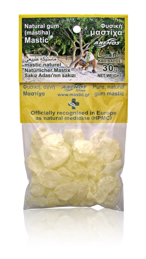 Natural gum mastic. Blister Bag 30g (LargeTears - Size No1)