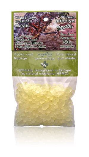 Mastic naturel en blister. Sachet 30g (Fin larmes - No5)