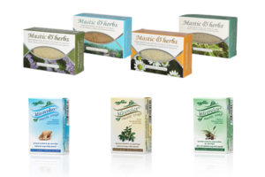 Natural soaps with mastic