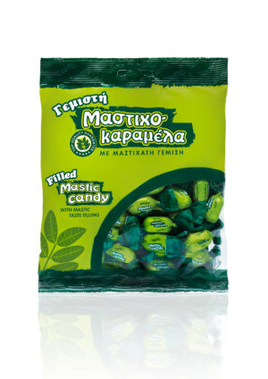 Mastic Candy Filled with mastic cream. Bag 200g