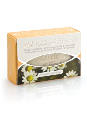 Mastic & herbs soap with Chamomile and Olive oil